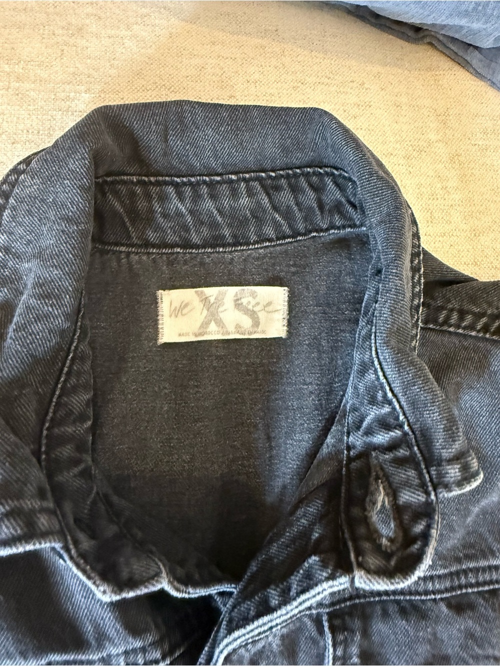 We the Free, Free People Black Denim Button up Jumpsuit, XS - Picture 8 of 10